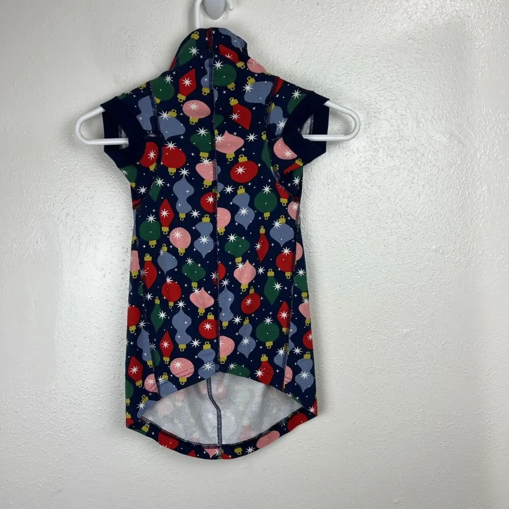 Hanna Anderson Dog Christmas Sweater Holiday Extra Large Organic Cotton Blue